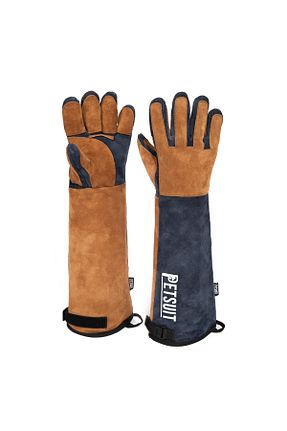 دستکش رنگی زنانه چرم خالص Petsuit - کد 929043376