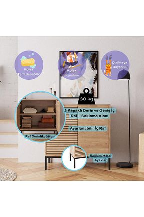 کابینت چند منظوره زرد Suntalam Bimossa - کد 841279801