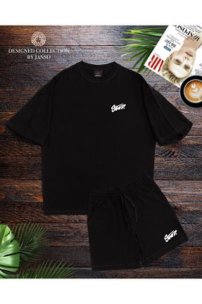 ست بالاتنه و پائین تنه سایز بزرگ مشکی مردانه فاق نرمال ACTIVE MODA - کد 929212315