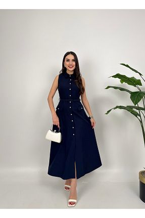 لباس سرمه ای زنانه بافتنی GİZONLY - کد 929064553