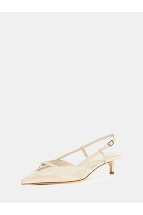کفش پاشنه بلند کلاسیک قهوه ای زنانه پاشنه تخت Guess - کد 924158802