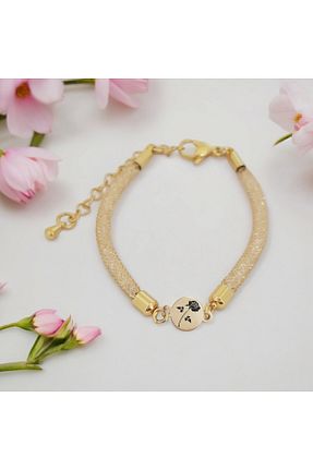دستبند طلا طلائی زنانه 14 عیار ARCHINO GOLD - کد 929054255
