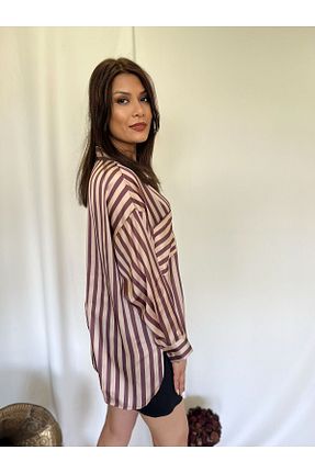 پیراهن زرشکی زنانه Boyfriend Excup - کد 929071803