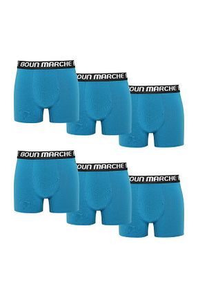 باکسر فیروزه ای مردانه پنبه ای BOUN MARCHE - کد 929065900