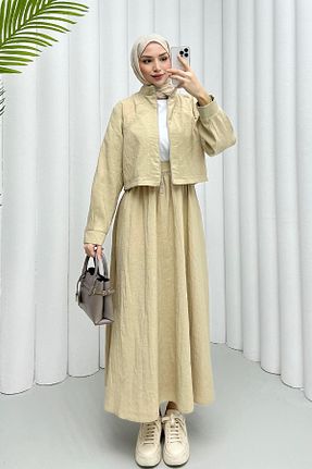 ست بالاتنه و پائین تنه طوسی زنانه بافتنی Modaensarbutik - کد 929071686