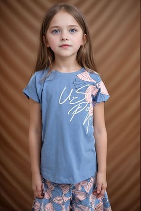 ست بالاتنه و پائین تنه آبی بچه گانه بافتنی U.S. Polo Assn. - کد 929223188