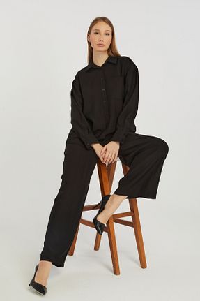 پیراهن مشکی زنانه اورسایز Bolivente - کد 929068084