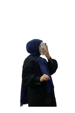 شال سرمه ای زنانه پنبه ای LOSYANA - کد 929083836