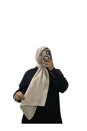 شال بژ زنانه پنبه ای LOSYANA - کد 929083870