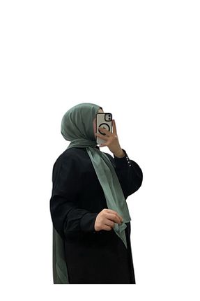شال فیروزه ای زنانه پنبه ای LOSYANA - کد 929083892