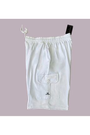 شلوارک و برمودا سایز بزرگ سفید مردانه %100 پنبه Vessimo - کد 929075293