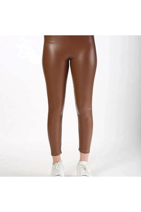 ساق شلواری قهوه ای زنانه چرم مصنوعی NYC GİYİM TEKSTİL - کد 323052945