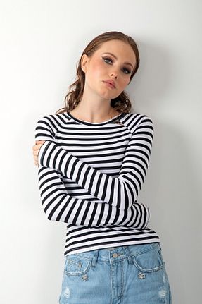بلوز مشکی زنانه یقه دوچرخه LUQAJ - کد 923726762