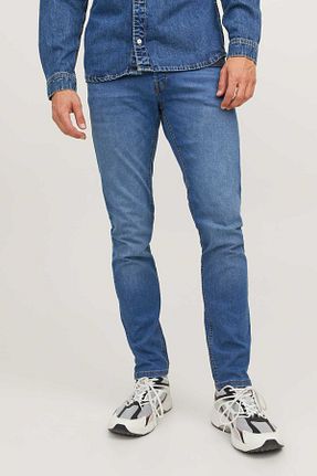 شلوار آبی مردانه پنبه ای Jack & Jones - کد 829592716
