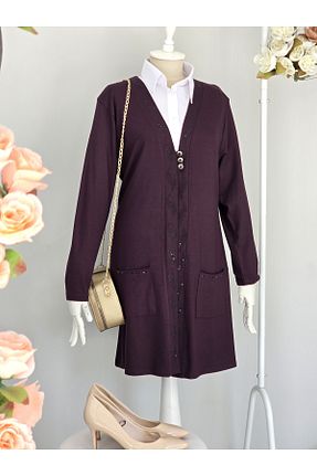 کت سایز بزرگ بنفش زنانه ویسکون ENDAMIM - کد 929094994