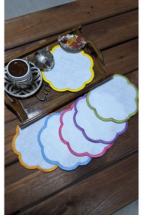 سرویس آمریکائی رنگی کتان NGR HOME - کد 890847726