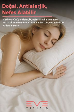 بالش سفید ساتن Eve Tekstil - کد 929117830