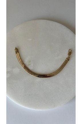 دستبند استیل (فولاد) زرد زنانه استیل ضد زنگ rimeaccessories - کد 929116888