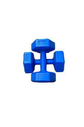 دمبل و صفحه وزنه آبی پلاستیک TRİTEX - کد 783733912
