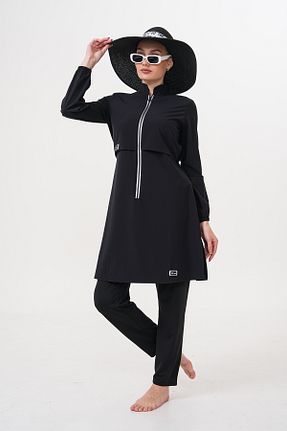 مایو حجاب مشکی زنانه ساده MAG FASHİON - کد 929252642