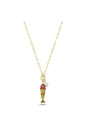 گردنبند استیل ( فولاد ) طلائی استیل (فولاد) CHARMLUCKY - کد 929135518