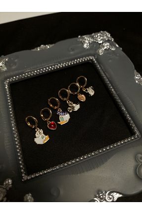 گوشواره استیل (فولاد) طلائی استیل (فولاد) Home - کد 906242430