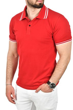 پولوشرت مشکی مردانه پنبه ای DeepSea - کد 929132513