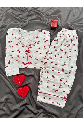 ست لباس راحتی نباتی زنانه Kalp Lena Homewears - کد 929157906