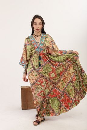 لباس نارنجی زنانه بافتنی Madame Lucid - کد 828450599