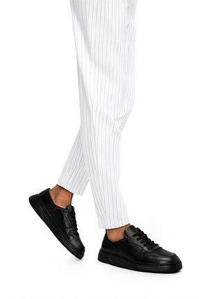 کفش اسنیکر مشکی مردانه چرم اصل Dockers - کد 896902404