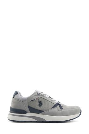 کفش اسنیکر طوسی مردانه بند دار U.S. Polo Assn. - کد 898017574