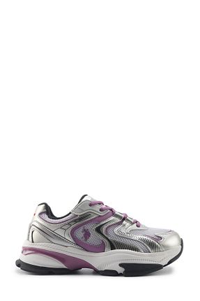 کفش اسنیکر طوسی زنانه بند دار U.S. Polo Assn. - کد 923585219
