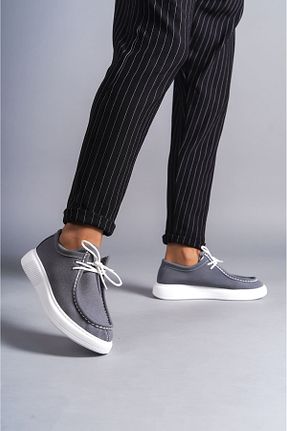 کفش کلاسیک طوسی مردانه جیر Joy Man - کد 929269821