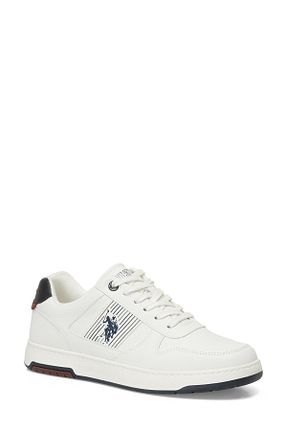 کفش اسنیکر سفید مردانه بند دار U.S. Polo Assn. - کد 896902896