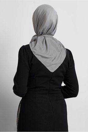 روسری طوسی پلی استر Alvina - کد 929169217