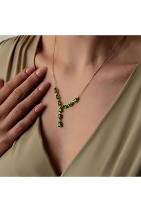 گردنبند نقره زرد زنانه 925 عیار Shimmer Show - کد 929172163