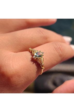 انگشتر طلا زرد زنانه 14 عیار FasekGold - کد 472472426