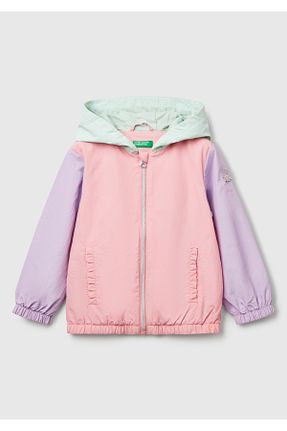 بادگیر و بارانی صورتی بچه گانه رگولار United Colors of Benetton - کد 929179192