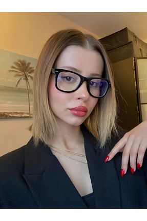 عینک محافظ نور آبی مشکی زنانه شیشه LOOKUP - کد 872514099