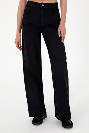 شلوار جین مشکی زنانه پاچه گشاد U.S. Polo Assn. - کد 929208939