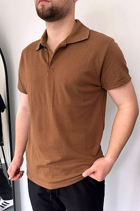 تیشرت قهوه ای مردانه اسلیم فیت VİP LOKAL - کد 827934581
