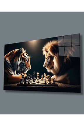تابلو رنگی شیشه Leopar Art - کد 803271464