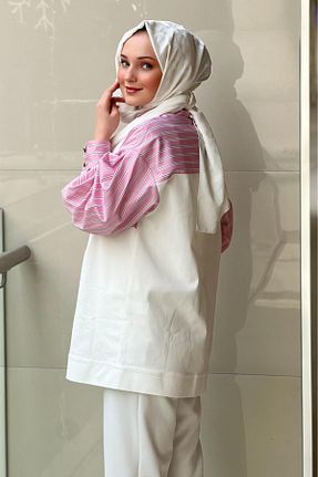 پیراهن صورتی زنانه اورسایز Missemramiss - کد 929208727