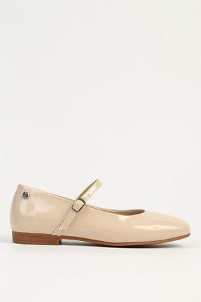 کفش کژوال بژ زنانه چرم لاکی Pierre Cardin - کد 929222356