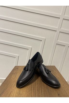 کفش کلاسیک مشکی مردانه چرم خالص BT BABA TERZİ - کد 929301806