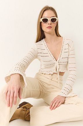 بلوز بژ زنانه Ajurlu Bianco Lucci - کد 929223035