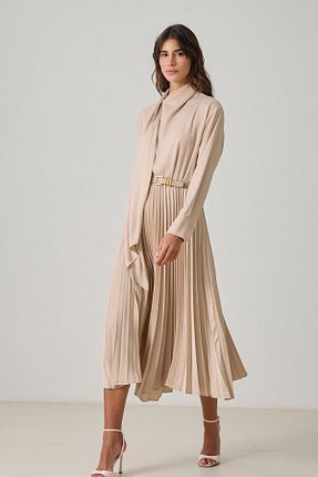 لباس قهوه ای زنانه بافتنی Setre - کد 929223106