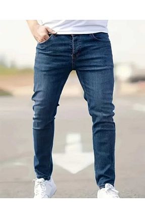 شلوار جین آبی مردانه پاچه ساده Butik - کد 929237177