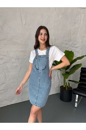 لباس آبی زنانه بافتنی Elif Özbey Butik - کد 762082401