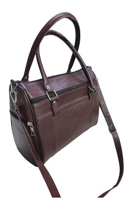 کیف دوشی زرشکی زنانه چرم خالص Sir Cliffson - کد 926441327